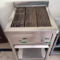  Commercial Gas Grill Stainless Steel Heavy Duty Restaurant Grilling Machine with Even Heat Distribution Fast Cooking System for Burgers Sandwiches Steaks BBQ Meat Fast Food Shops Cafes Hotels and Commercial Kitchen Equipment Wholesale Supply