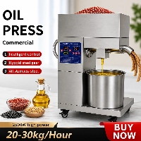  LTPK D08 Commercial Oil Press Machine | High-Efficiency Cold & Hot Extraction | Oil Press Equipment with High Production Capacity Premium Build Quality Compact Industrial Design Versatile Voltage Support for Seed Oil Processing Commercial Manufac