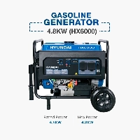  Hyundai Gasoline Generator 4.8KW | HX6000 Heavy Duty Petrol Generator | Backup Power Generator