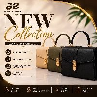  3 Color Premium Leather Top Handle Handbag | Elegant Ladies Shoulder & Hand Carry Purse