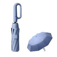  Premium Automatic Carabiner Handle Umbrella | Reverse Folding | Windproof | Waterproof | Compact Travel Umbrella