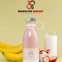  Portable USB Rechargeable Fresh Juice Blender Bottle 350ml | Personal Smoothie Maker | Mini Electric Juicer Cup | BPA-Free Travel Blender