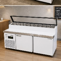  Imported Prep Table Chiller Commercial Refrigerated Prep Table Chiller for Food Preparation Areas Restaurant Kitchen Equipment Cooling Table Supplier Wholesale Supply Inquiry