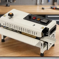  Commercial Mini Continuous Band Sealer | Industrial Automatic Pouch Sealing Machine | Small Business Packaging Machinery Pakistan