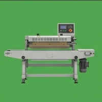  Commercial Continuous Band Sealer with Nitrogen Kit & Air Compressor | Industrial Automatic Pouch Sealing Machine Line | Snacks Packaging Machinery Pakistan